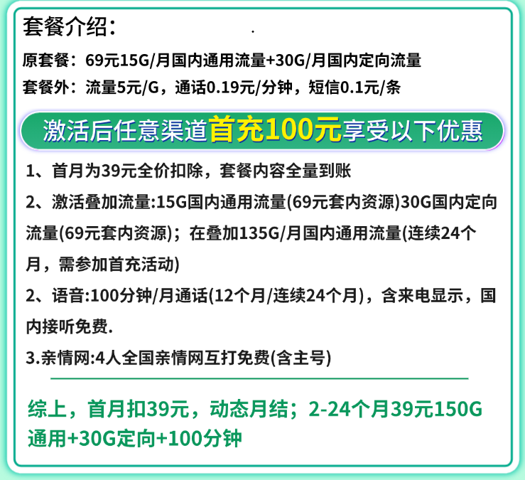套餐详细介绍
